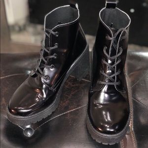 ASOS chunky lace up boots size 6